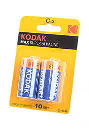 Батарейки Kodak MAX Super Alkaline LR14 BL2