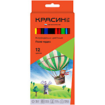 Карандаши цветные 12 цветов Поле чудес Красин  