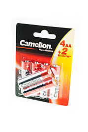 Батарейки Camelion Plus Alkaline LR6 4+2LR6-BP BL6