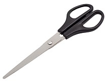 Ножницы 19 см пластиковые черные ручки Workmate /12 