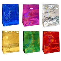 Пакет подарочный 12х15+6см Голографический /20