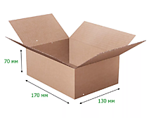 Гофрокороб 170х130х70 мм Т-23 бурый /26