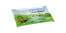 Салфетки влажные 15шт Ozone с ароматом зеленного чая /152